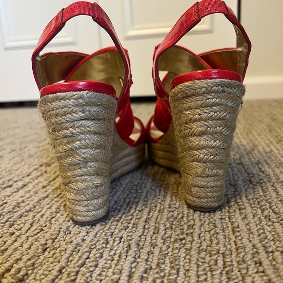 Red espadrille sandals - Picture 4 of 6
